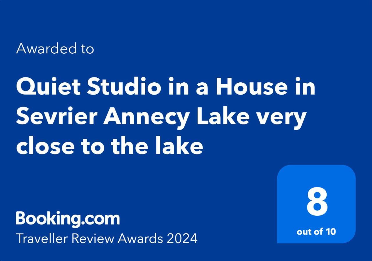 Quiet Studio In A House In Sevrier Annecy Lake Very Close To The Lake Экстерьер фото